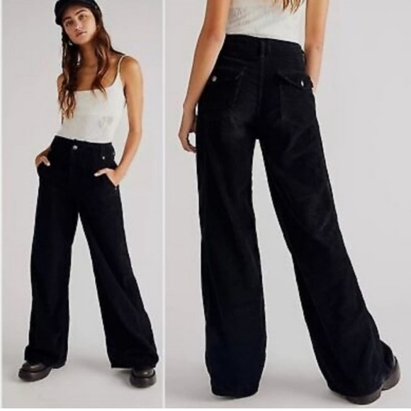 Free People We The Free Harlow Wide-Leg Cord Jeans 25 - Picture 1 of 12
